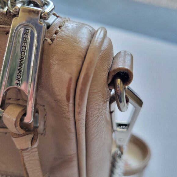 [Rebecca Minkoff] Moto 3 Zip Leather Stud Crossbody - Picture 9 of 11